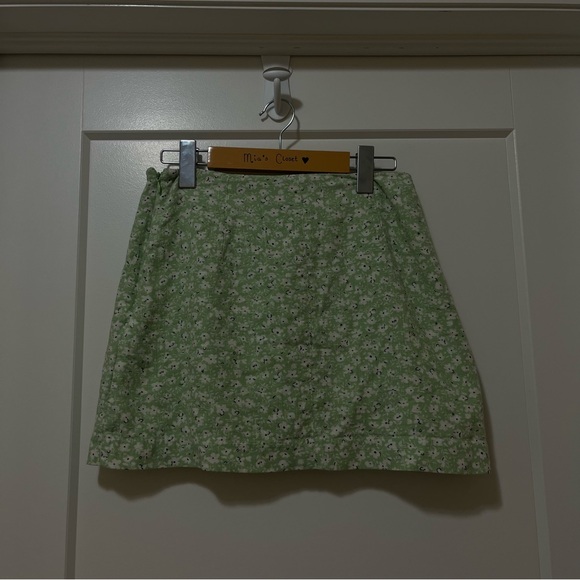 MANGO - Floral - Green & White - Skirt - Women’s S - Picture 8 of 9